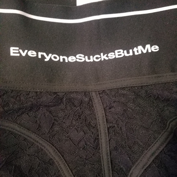 Black lace Tights size small - Picture 2 of 4